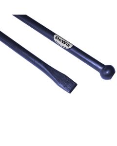 De Wit Stootijzer 100x2,8cm geheel rond met knop en beitel
