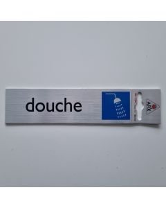 Bordje alu look 'douche'