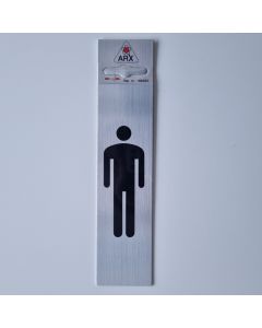 Bordje alu look 'Afbeelding Man'