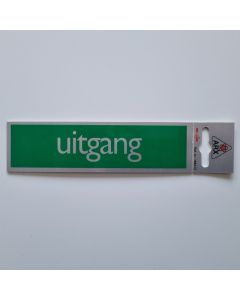 Bordje alu look 'uitgang'