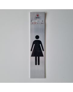Bordje alu look 'Afbeelding Vrouw'