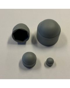 Dopmoerkap SKS kunststof grijs 100 stuks in verschillende maten