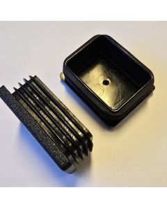 Inslagdop VL rechthoek - 50x40mm 0,80/3,00 - zwart - 100 stuks
