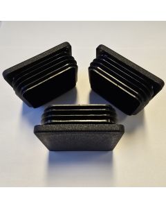 Inslagdop VL vierkant - 75x75mm 2,0/4,5 - zwart - 10 stuks
