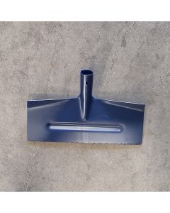 Sneeuwschuiver staal 40cm blauw gelakt met steel 130cm