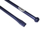 De Wit Stootijzer 140x2,8cm geheel rond met knop en beitel