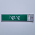 Bordje alu look 'ingang'