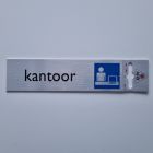 Bordje alu look 'kantoor'