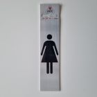 Bordje alu look 'Afbeelding Vrouw'