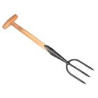 De Wit Plantgreepje 3-tands met essen T-steel 40cm