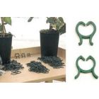 Plantenclip breed ø25mm groen - ca. 100 stuks