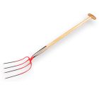 Offner Mestvork 4 tands rood met dubbele veren en T-steel 85cm