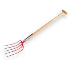 Offner Mestvork 5 tands rood met dubbele veren en T-steel 100cm