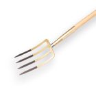 Offner Spitvork 4 tands brons met veerbus en T-steel 85cm