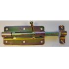 Plaatgrendel geel verzinkt - 100mm