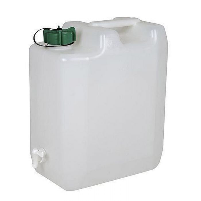Jerrycan voor water met kraan wit 35L