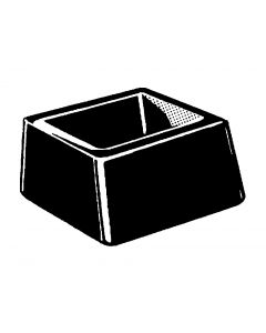 Omdoppen VK vierkant PE zwart 100 stuks - in verschillende maten