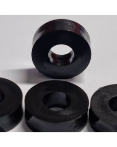 Afstandsbusje PE / Ring kunststof voor M6 - 10x15x6,3mm zwart - 100st