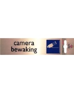 Bordje alu look 'Camera Bewaking'