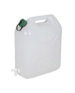 Jerrycan voor water met kraan wit 20L