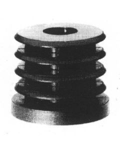 Insteekdoppen RG rond nylon versterkt zwart met metrische draad 100 stuks Ø 32mm - 1,5/2,0mm - M10