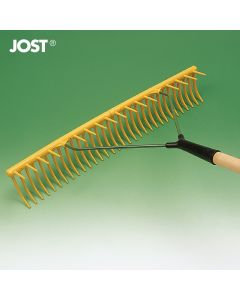 JOST Gras-/Egaliseerhark 32T gebogen 16T haaks 64cm - met steel
