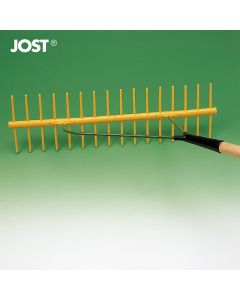 JOST Hooihark kunststof 16T schuin dubbelzijdig - met steel