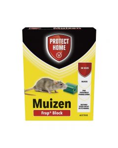 Frap Hard Block Protect Home 6x15g - tegen muizen in huis