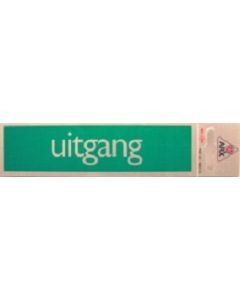 Bordje alu look 'Uitgang'